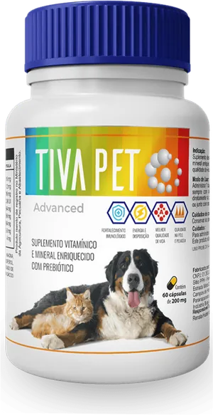 Um frasco de Tiva Pet