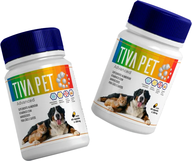 Dois frascos de Tiva Pet Advanced